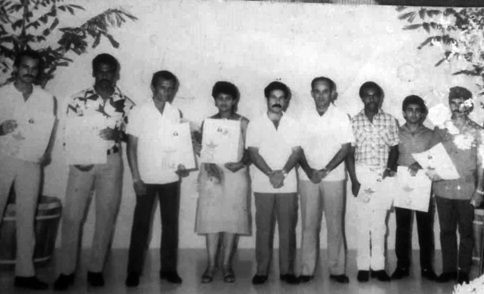 Los ocho pinareños congratulados en 1988 con