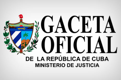 Gaceta Oficial de la República de Cuba.
