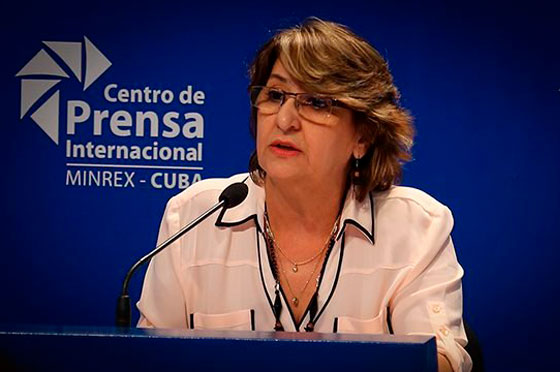 Alina Balseiro, Presidenta de la Comisión Electoral Nacional. Foto: Irene Pérez/ Cubadebate.
