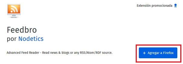 Feedbro - agregar al navegador