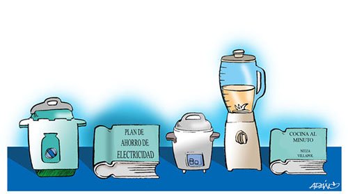 caricatura ahorro electricidad juventud rebelde